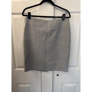 Express Design Studio Women's Career Pencil Skirt Slit Light Gray Lined Size 6
